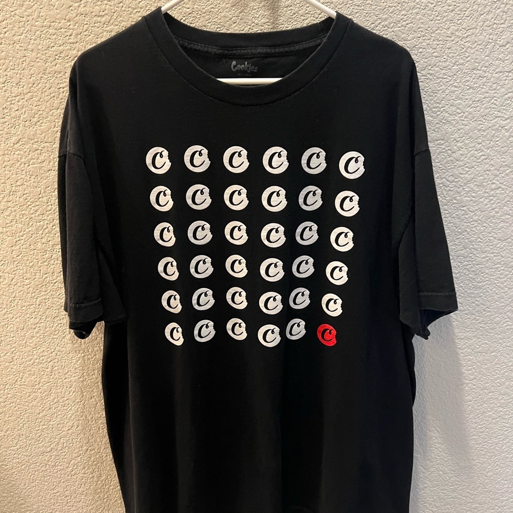 Black Short Sleeve Tee with Graphic Design
